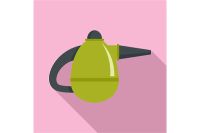 Small hand vacuum cleaner icon, flat style