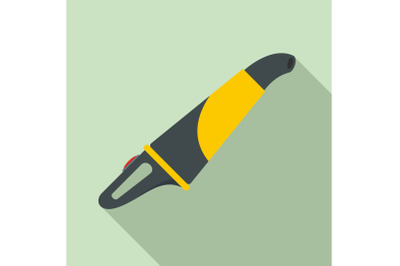 Car vacuum cleaner icon, flat style