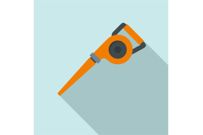 Garden vacuum cleaner icon, flat style