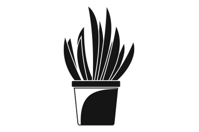 Cacti pot icon, simple style