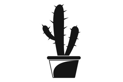 Cactus icon, simple style