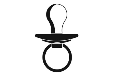 Boy nipple icon, simple style