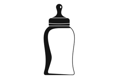 Bottle nipple icon, simple style