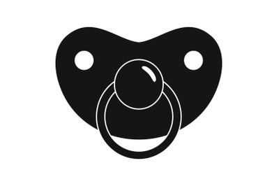 Girl nipple icon, simple style