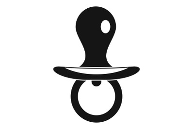 Silicone nipple icon, simple style