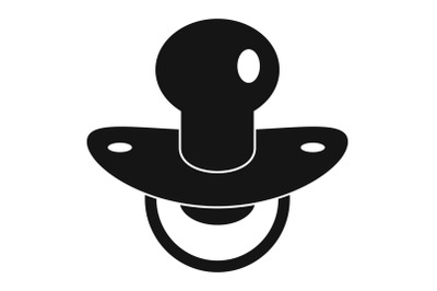 Soft nipple icon, simple style