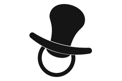 Nipple toy icon, simple style