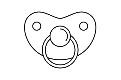 Girl nipple icon, outline style