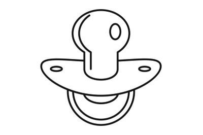 Soft nipple icon, outline style