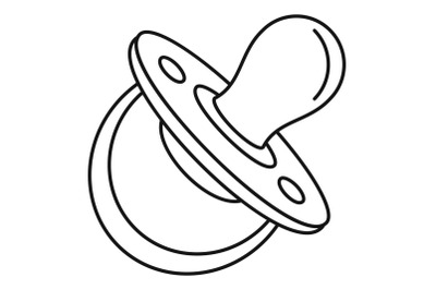 Child nipple icon, outline style
