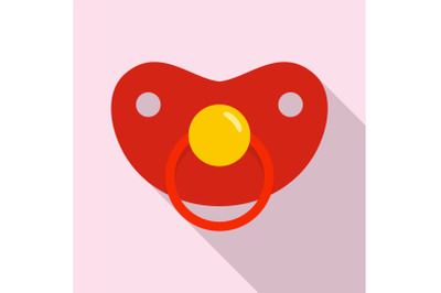 Girl nipple icon, flat style
