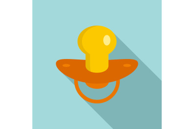 Soft nipple icon, flat style