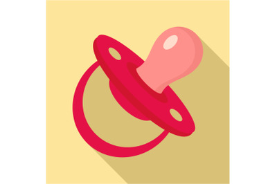 Child nipple icon, flat style
