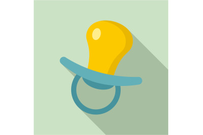 Nipple toy icon, flat style