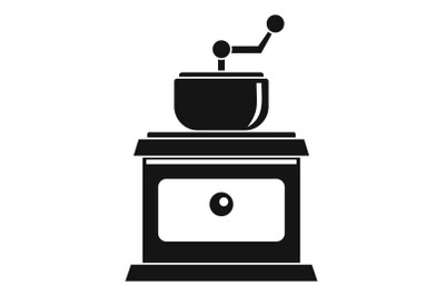 Coffee grinder icon, simple style