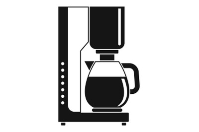 Coffee maker icon, simple style