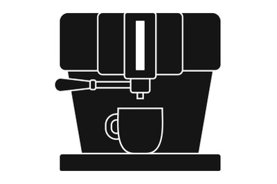 Modern coffee machine icon, simple style