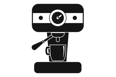 Bar coffee machine icon, simple style