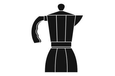 Coffee pot icon, simple style