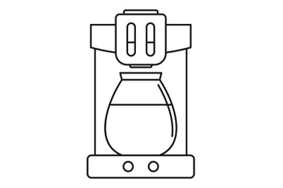 Coffee machine icon, outline style