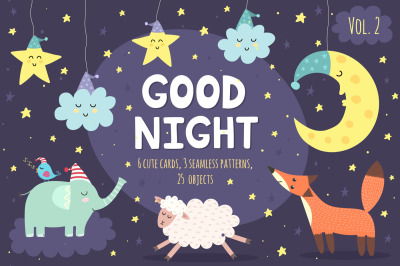Good Night Vol. 2: patterns &amp; cards