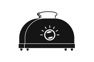 Classic toaster icon, simple style