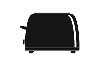 Old toaster icon, simple style