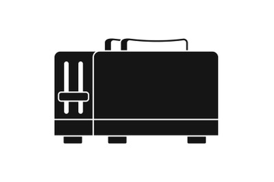 Kitchen toaster icon, simple style