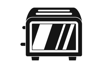 Vintage toaster icon, simple style