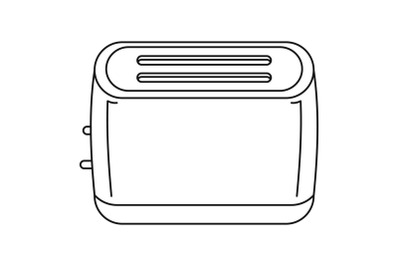 Toaster icon, outline style