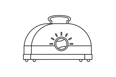 Classic toaster icon, outline style