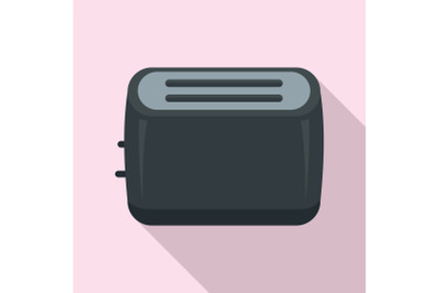 Toaster icon, flat style