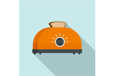 Classic toaster icon, flat style