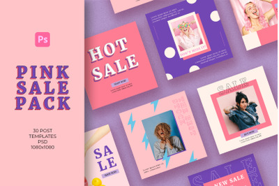 Pink Sale Social Media Pack