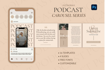 Podcast Carousel Instagram Pack