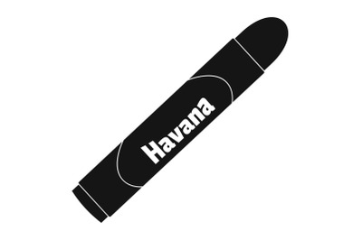 Havan cigar icon, simple style