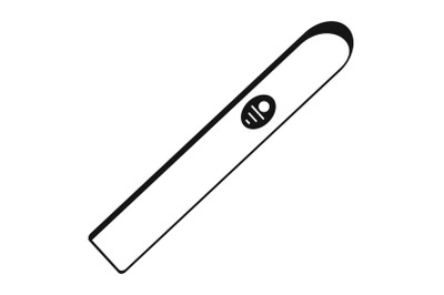 Burning cigar icon, simple style