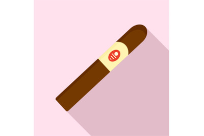 Royale cigar of cuba icon, flat style