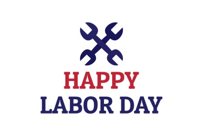 Labor happy day logo icon, flat style