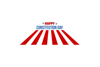 Usa constitution day logo icon, flat style