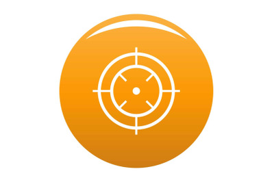 Watching of radar icon vector orange