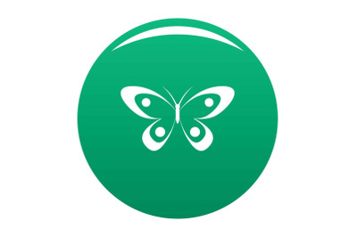 Decorative butterfly icon vector green