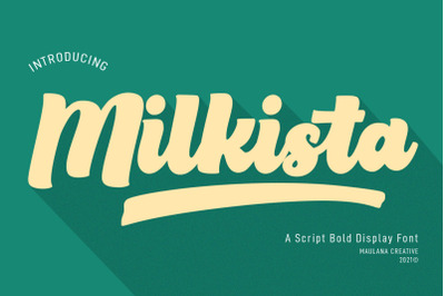 Milkista Script Bold Display Font