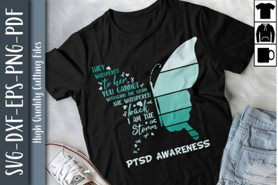 I Am The Storm PTSD Awareness Butterfly