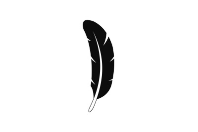 Navajo feather icon, simple style