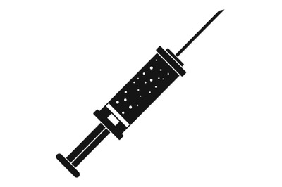 Contraceptive injection icon, simple style