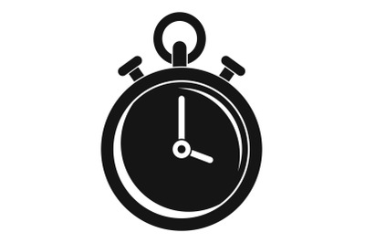 Contraceptive stopwatch icon, simple style