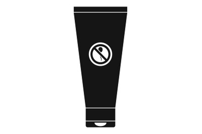 Spermicide tube icon, simple style