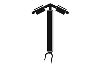 Contraception hand tool icon, simple style