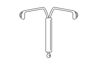 Abort tool icon, outline style